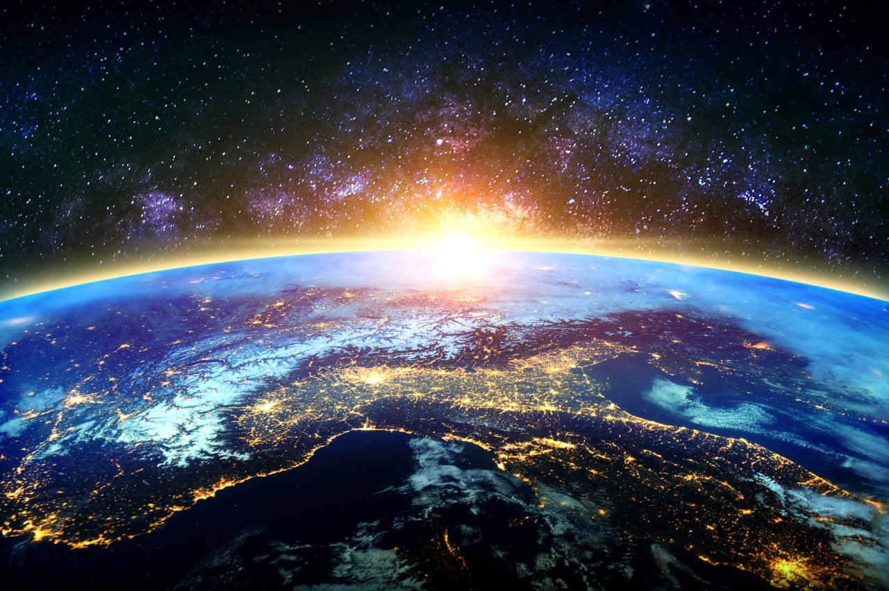 Planeta terra visto do espaço