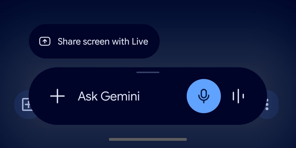 Gemini em modo escuro