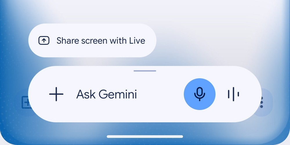 Gemini com  novo design em android