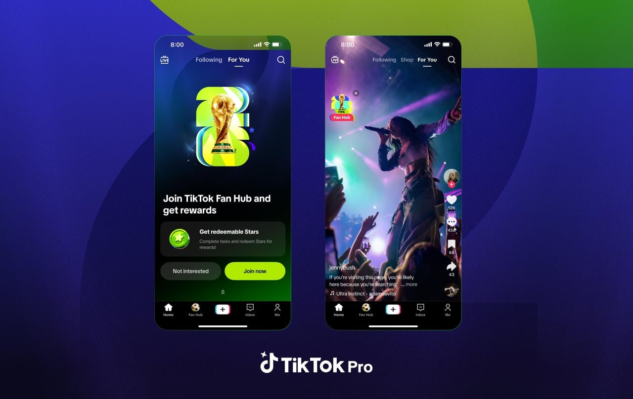 nova app do TikTok