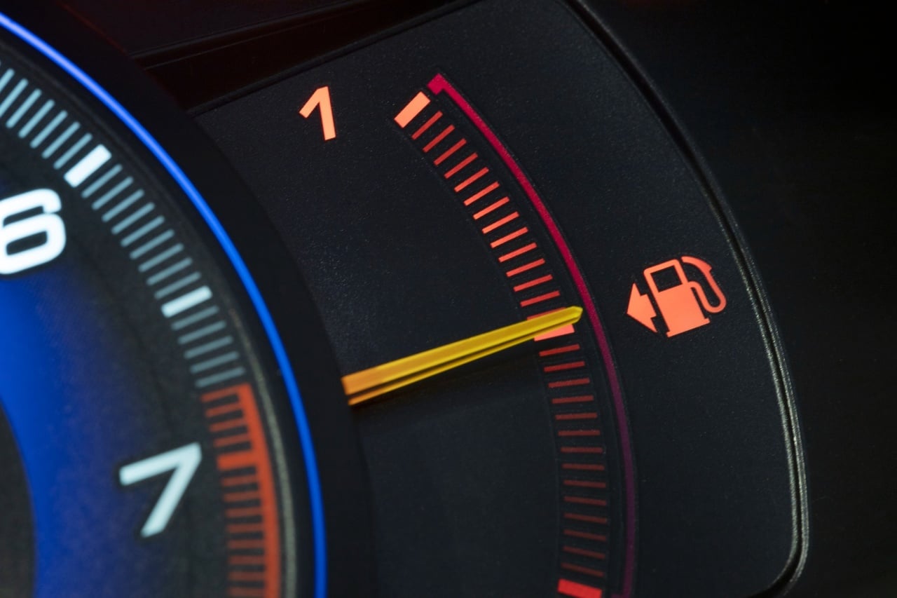quantidade de combustível no carro