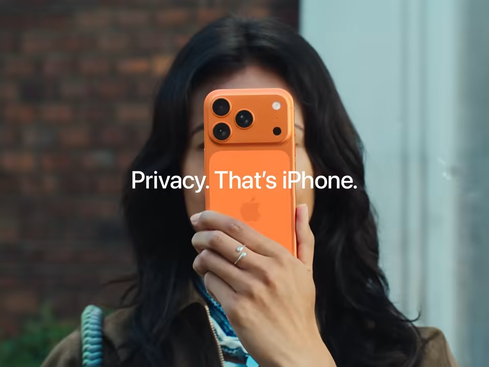 publicidade da apple para privacidade com o iPhone