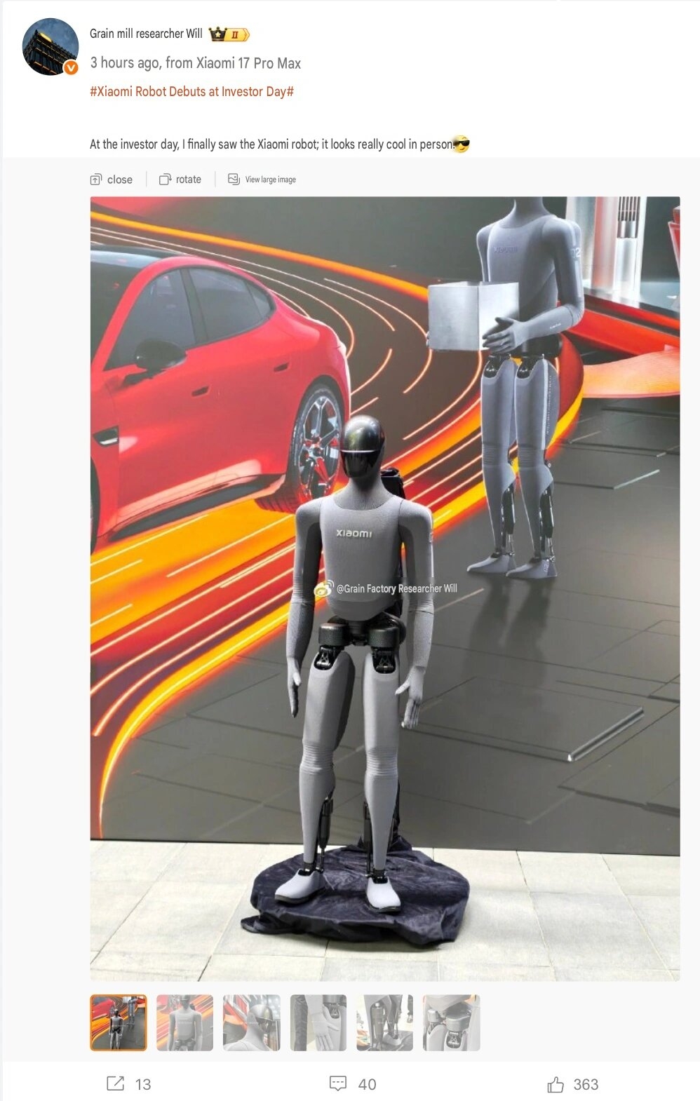 Detalhes sobre robot da Xiaomi