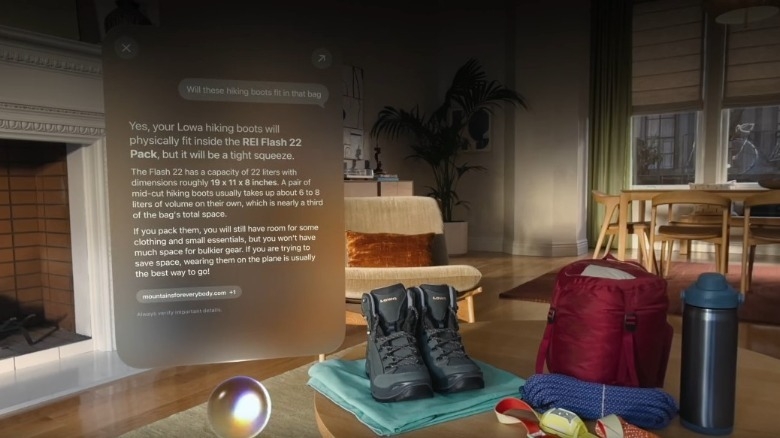 Apple Siri AI no visionOS