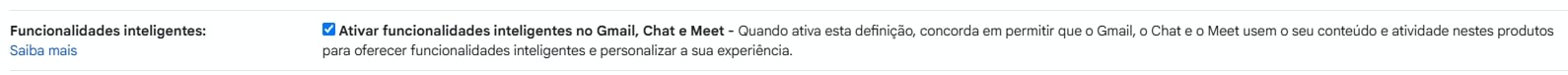 Detalhes da opção