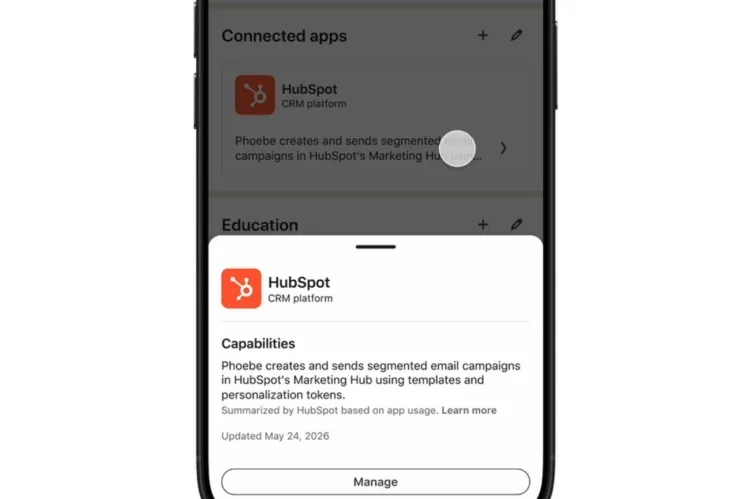 LinkedIn com integração de apps