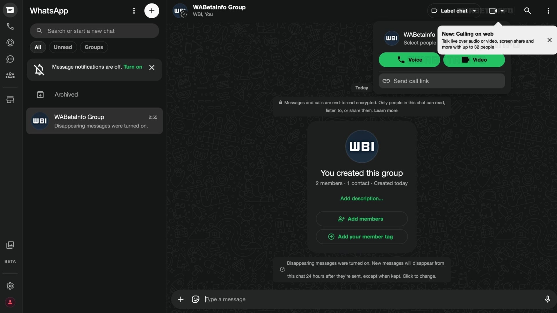 WhatsApp web com novidades