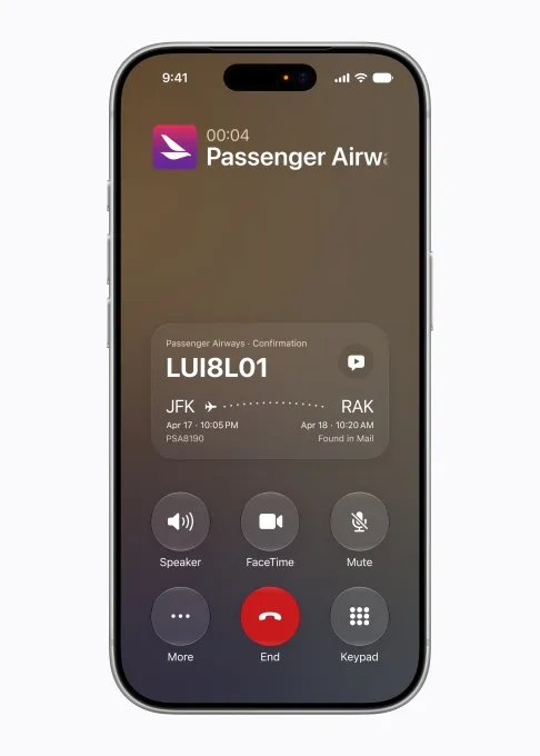 contexto de chamadas no ios 27