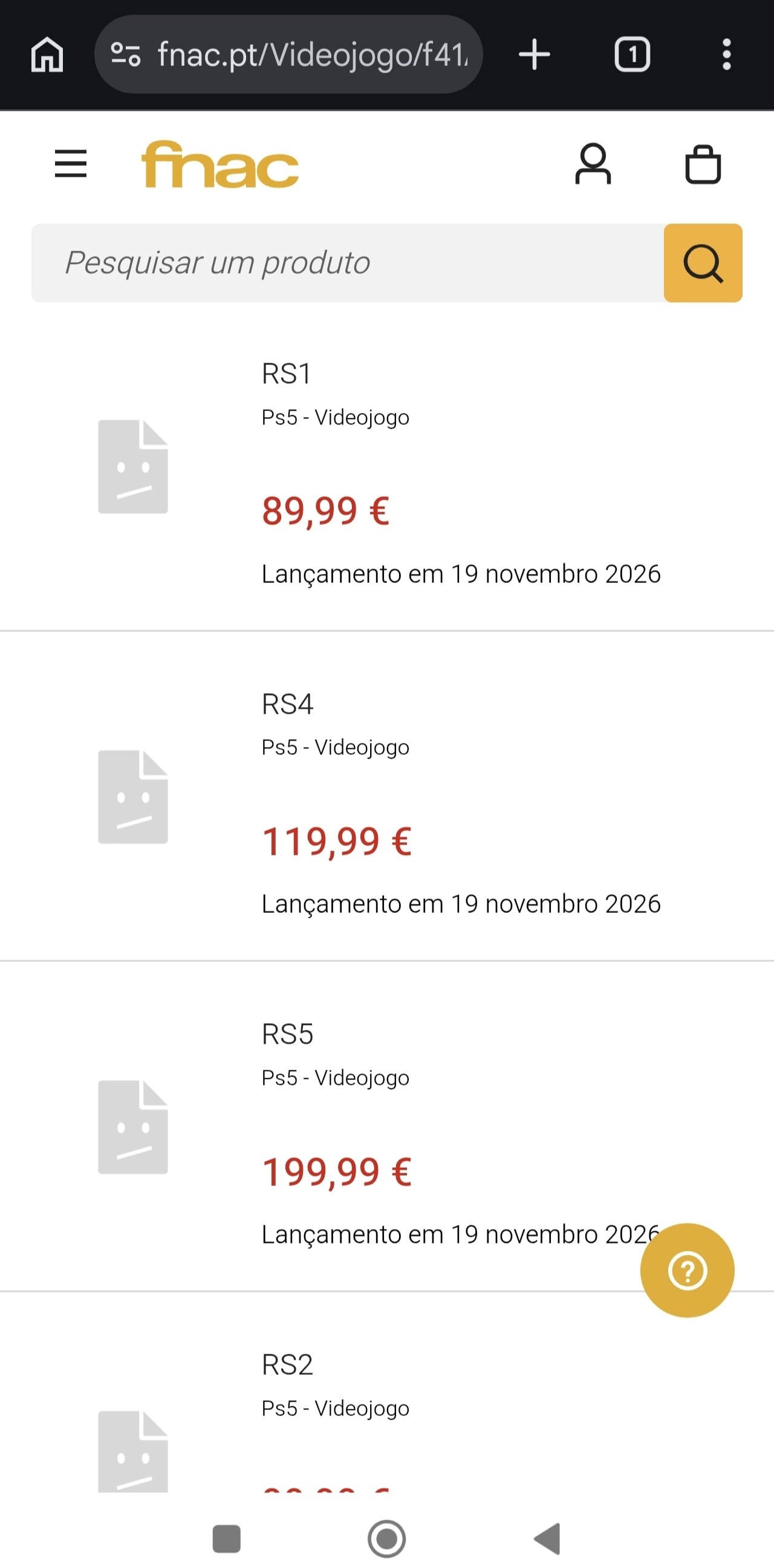 detalhes dos preços de venda