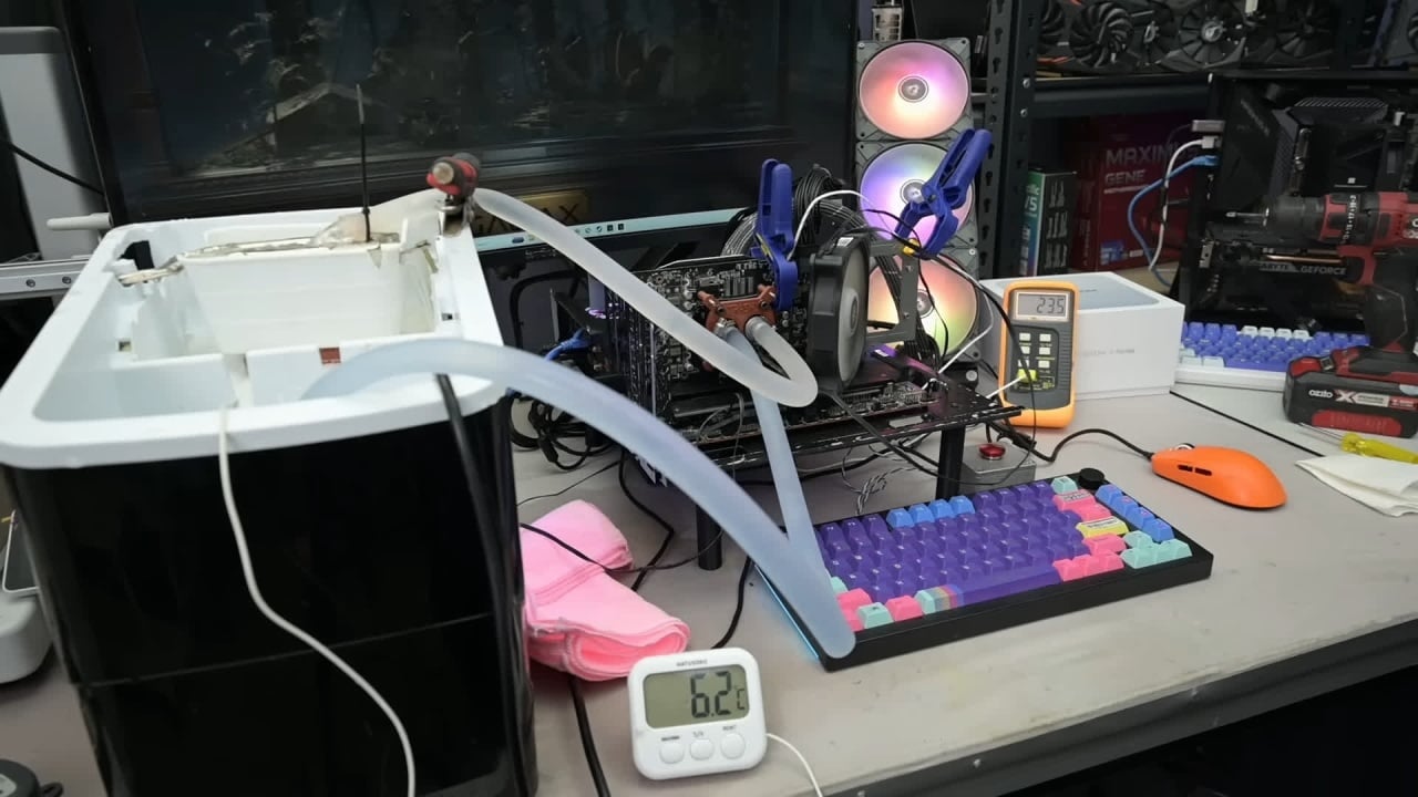 RTX 3060 com cooler de gelo