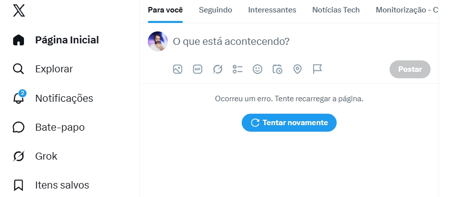 x em baixo