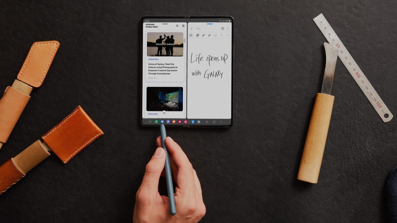 Samsung S Pen no Galaxy Z Fold