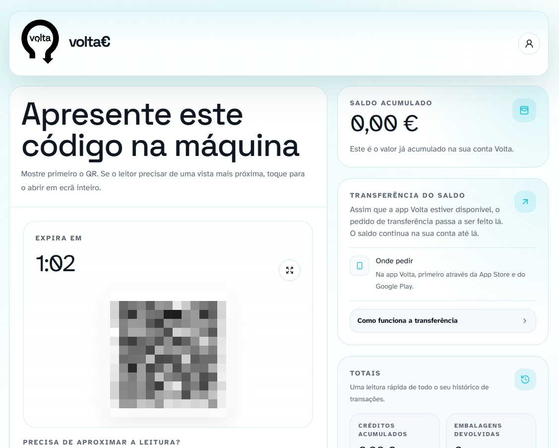 site da app volta euro