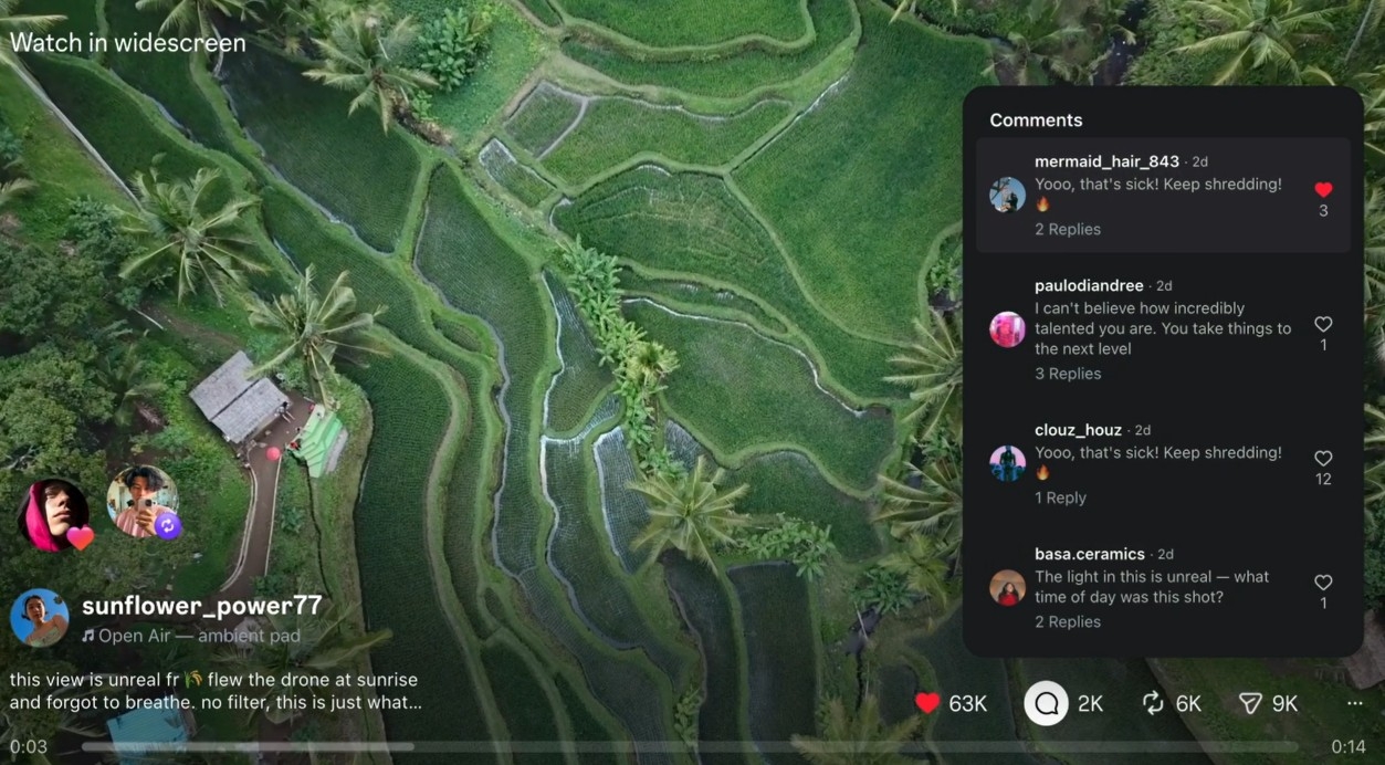 instagram na TV