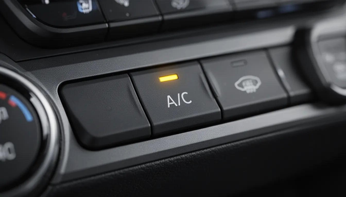 botão de AC no carro