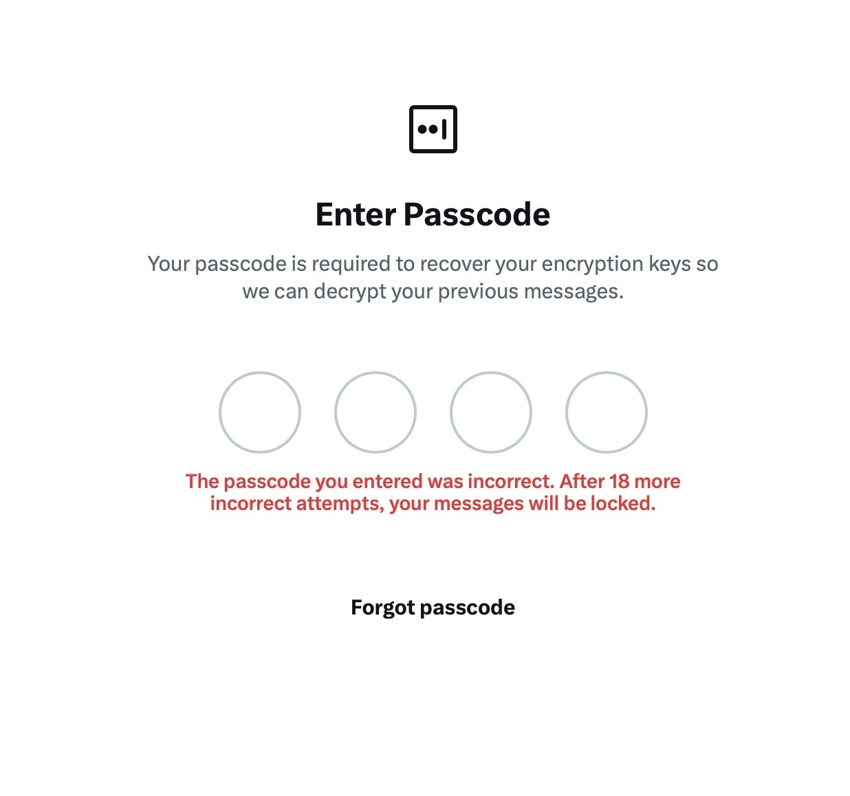 PIN Code da XChat