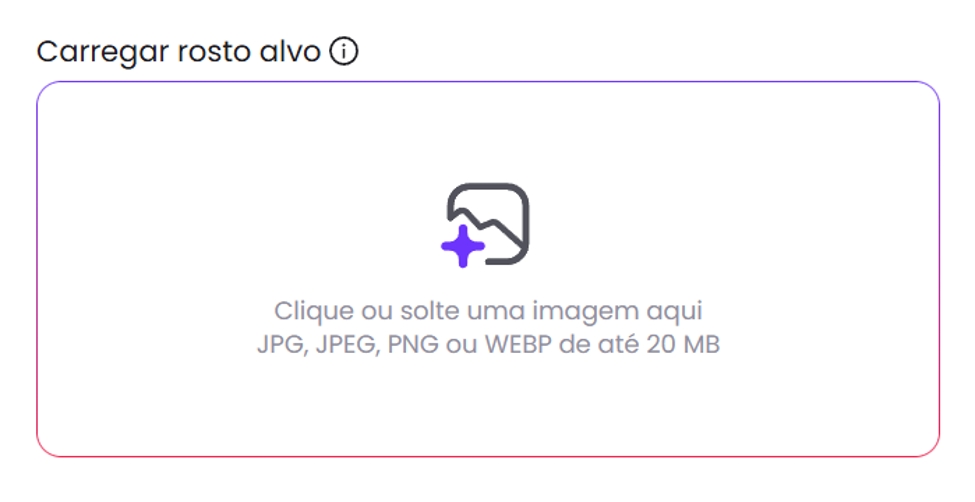 Rosto alvo de IA