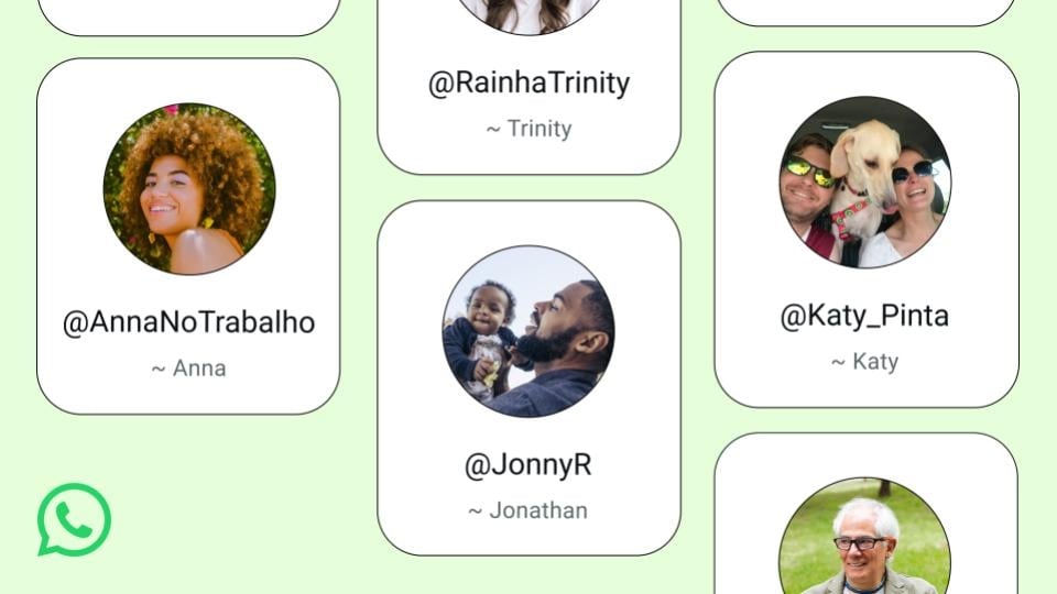 WhatsApp nomes de utilizador