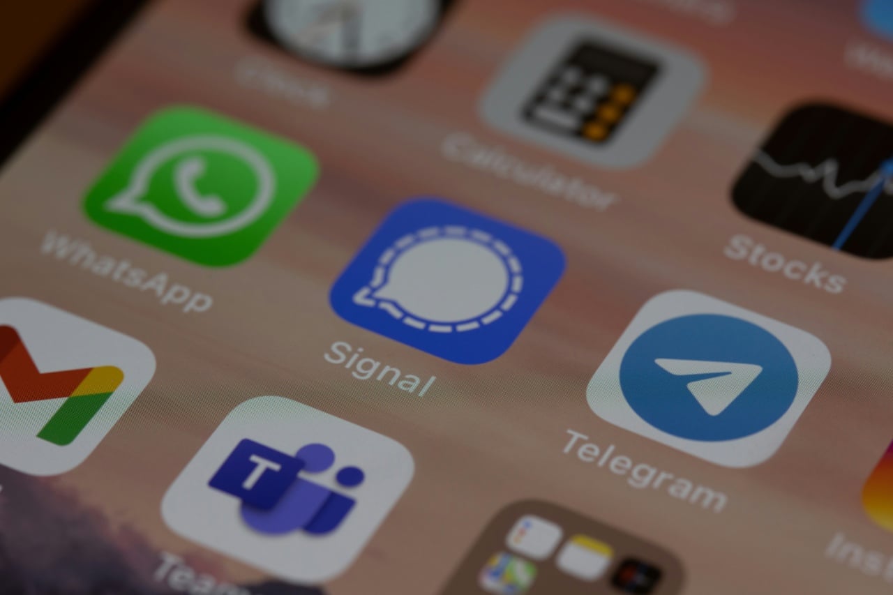 Telegram e signal apps