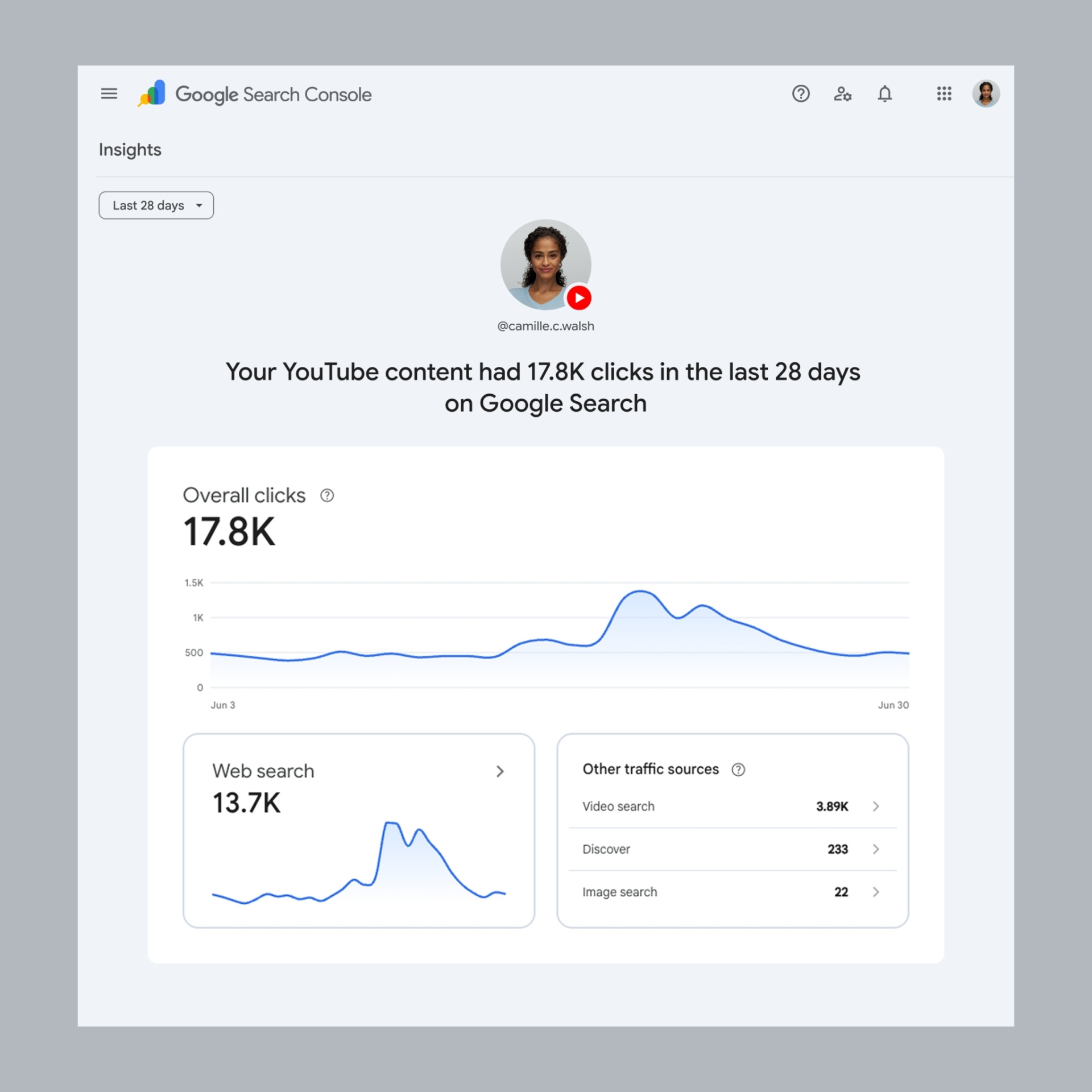 imagem do novo sistema de verificação de cliques para Youtube da pesquisa da Google