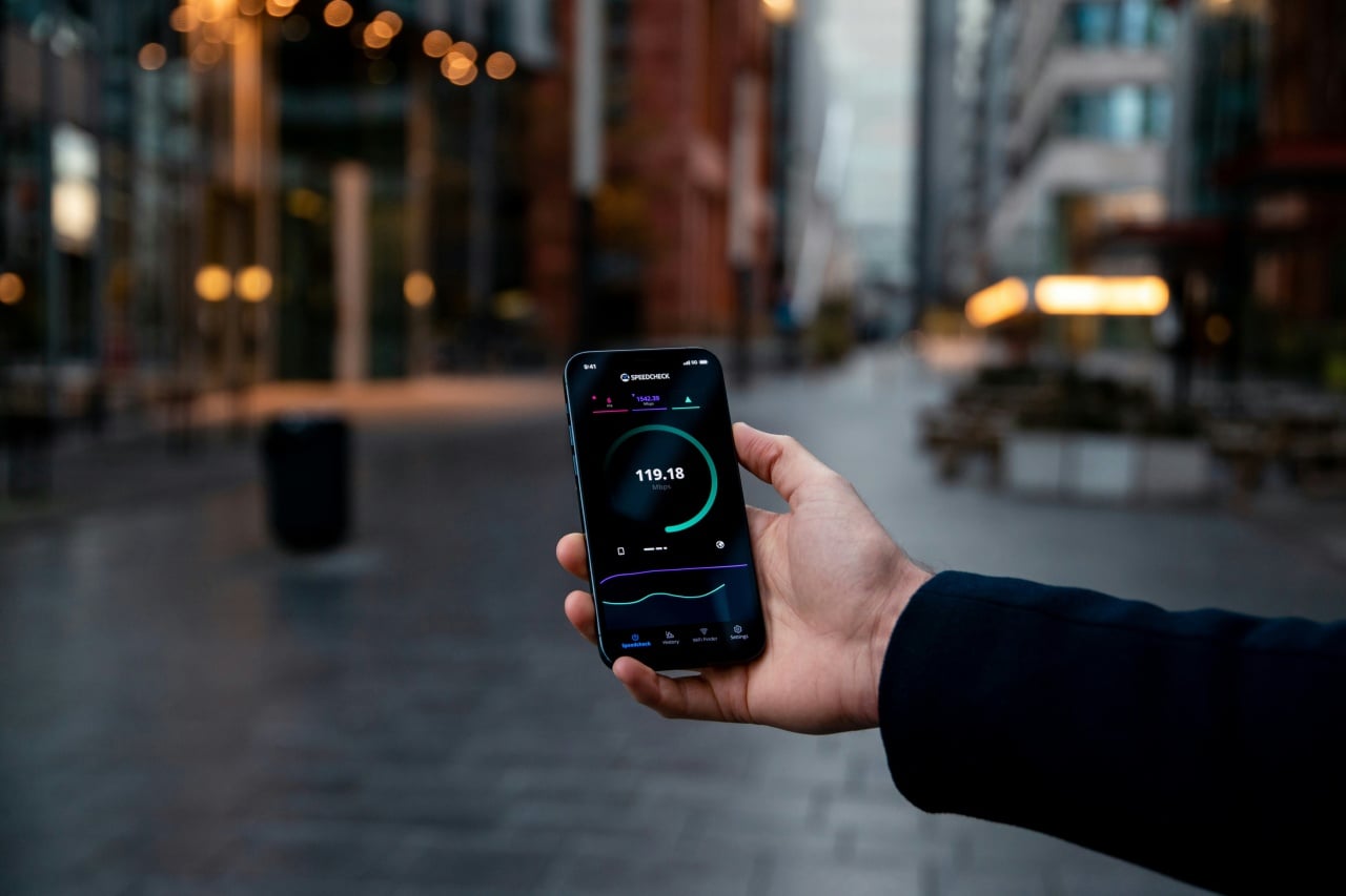 teste de velocidade da internet em smartphone