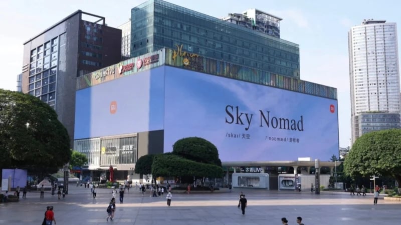 publicidade ao Sky Nomad da Xiaomi