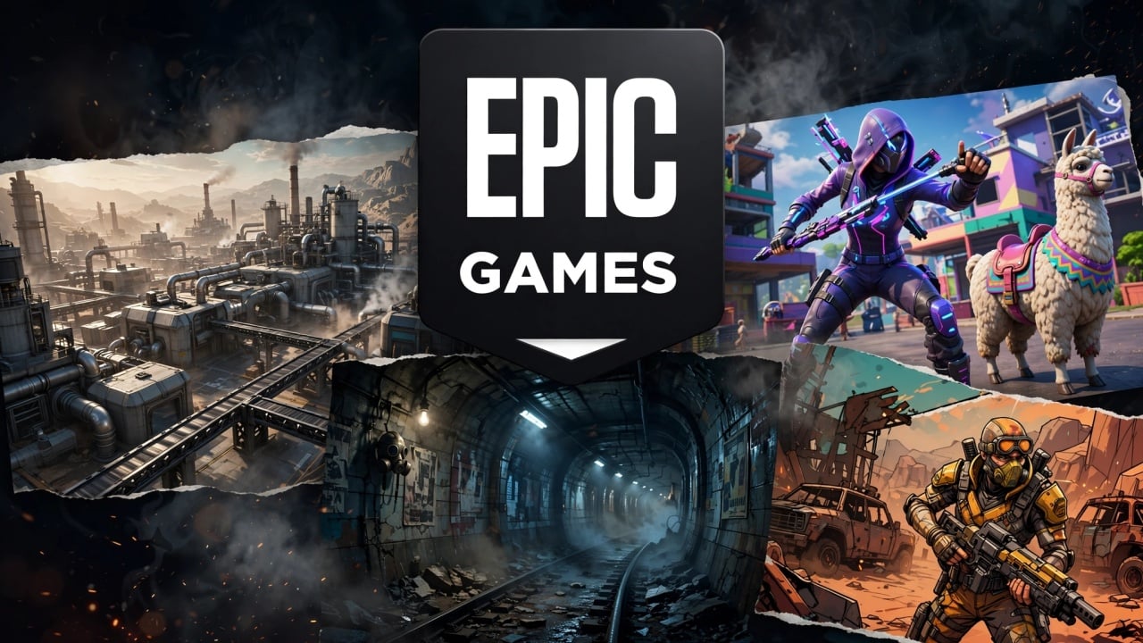 Epic Games logo com jogos