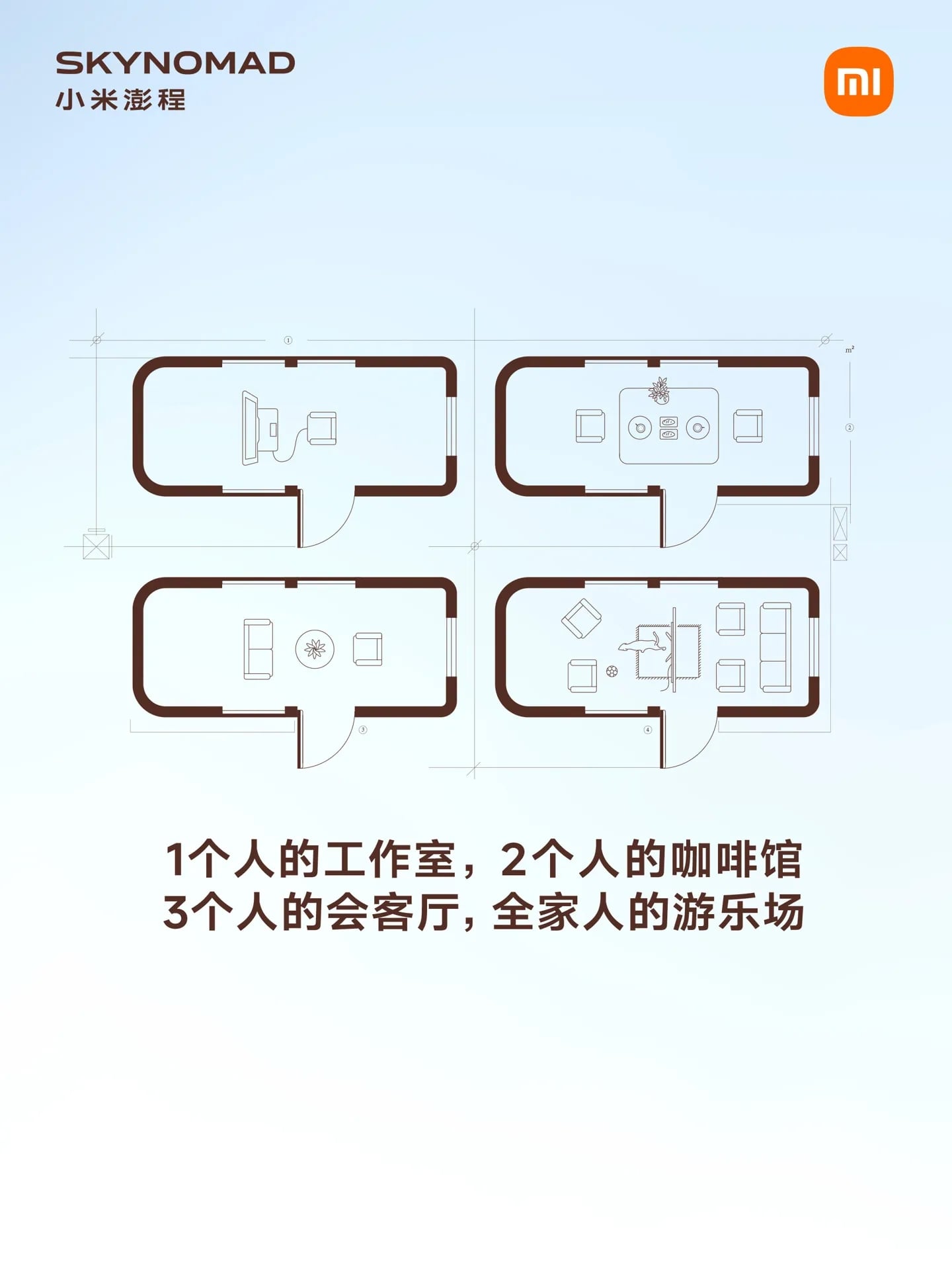 detalhes da estrutura do Xiaomi SkyNomad