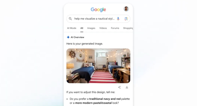 google imagens com novidades "Para Ti"