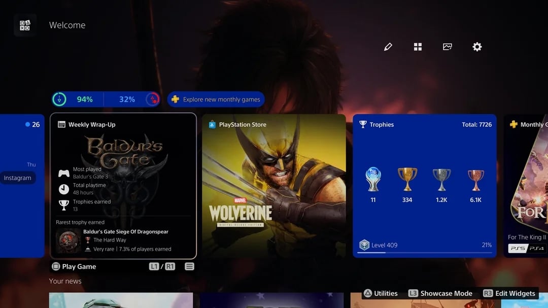 nova funcionalidade da consola da Sony