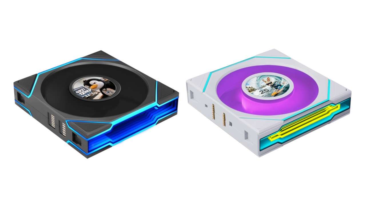 UNI FAN FLEX da Lian Li com LCD integrado nas mesmas