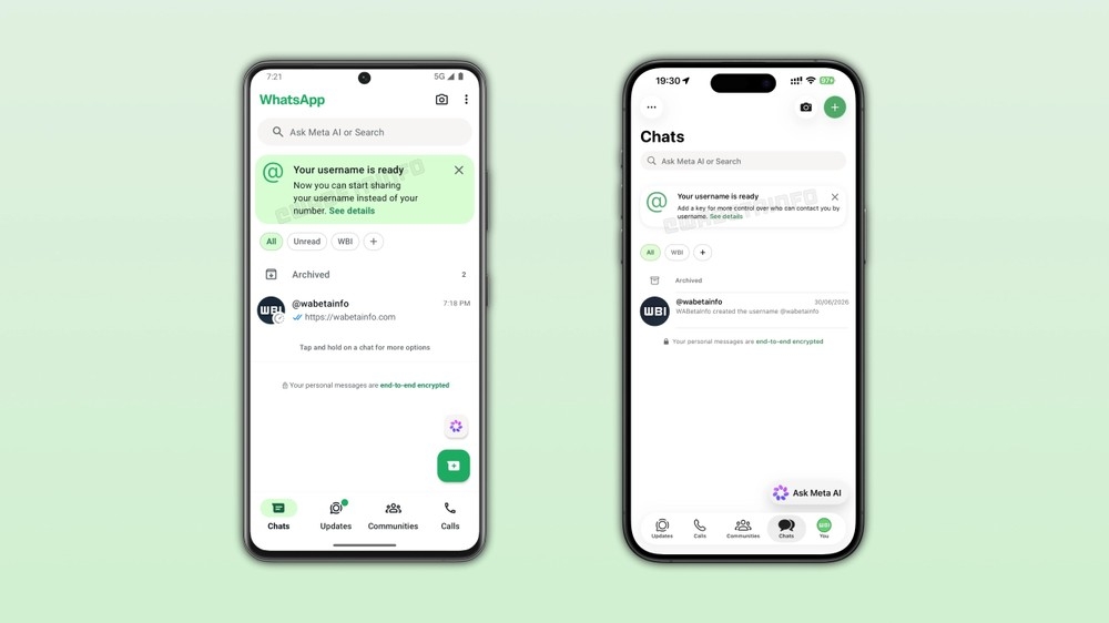 WhatsApp reserva de nome