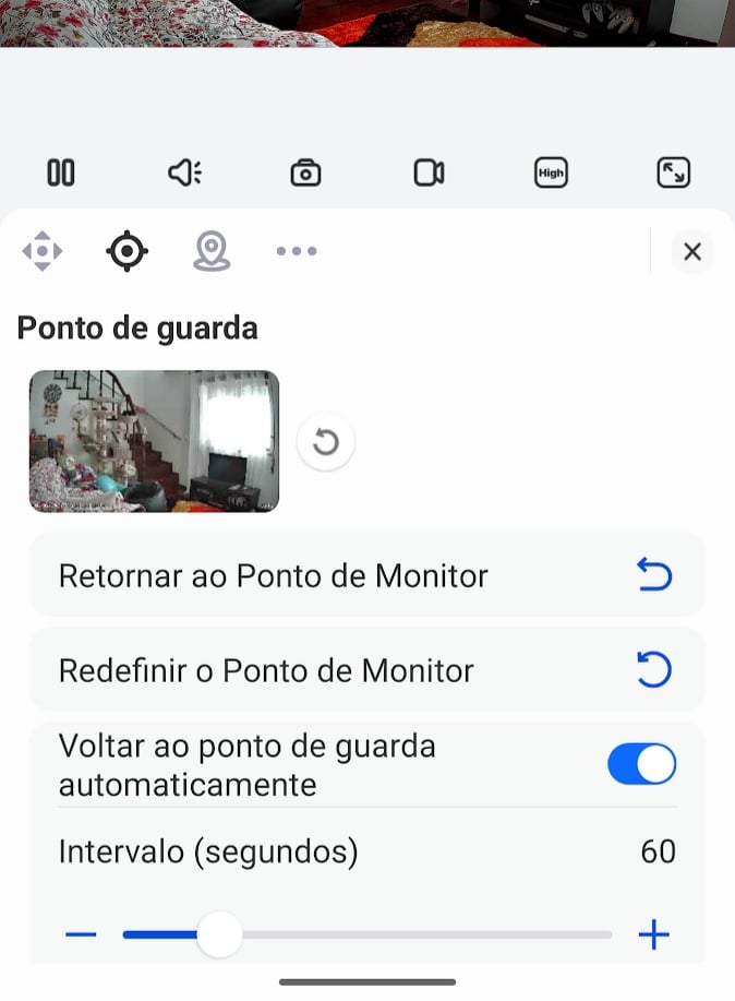 ponto de guarda na app