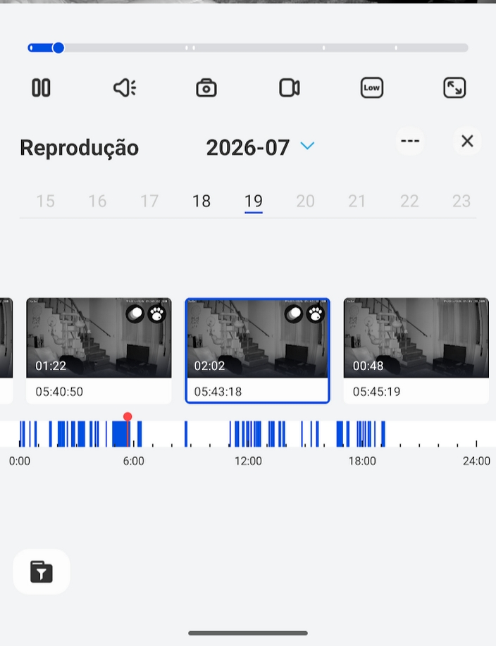 identificação na app de movimentos