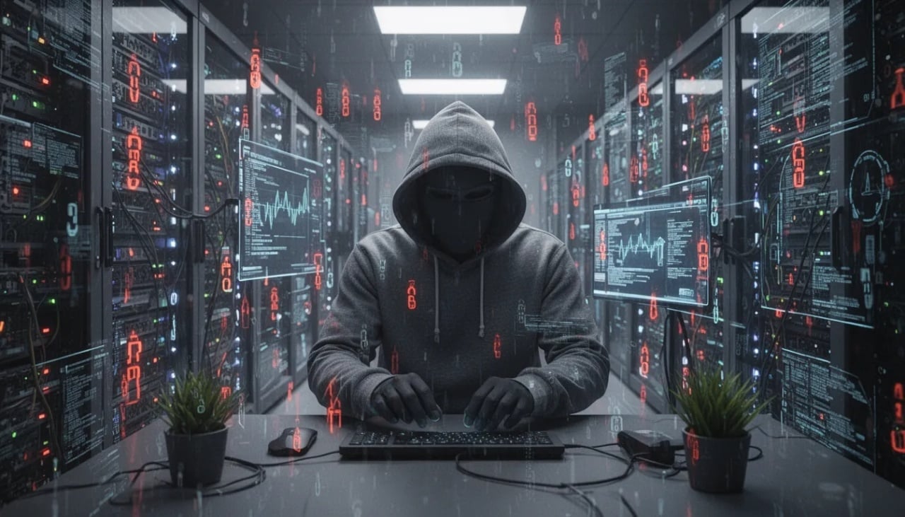 hacker em sistema de redes