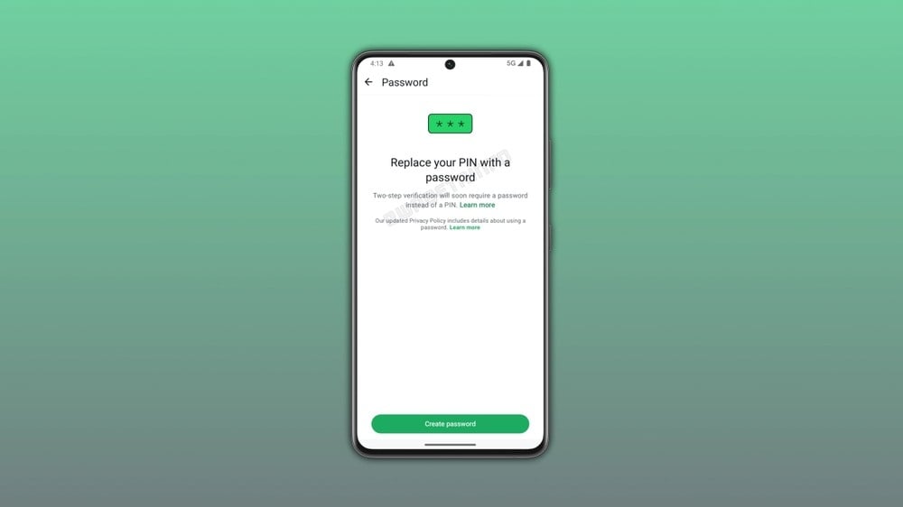 WhatsApp com novos sistema de senha invés de usar PIN