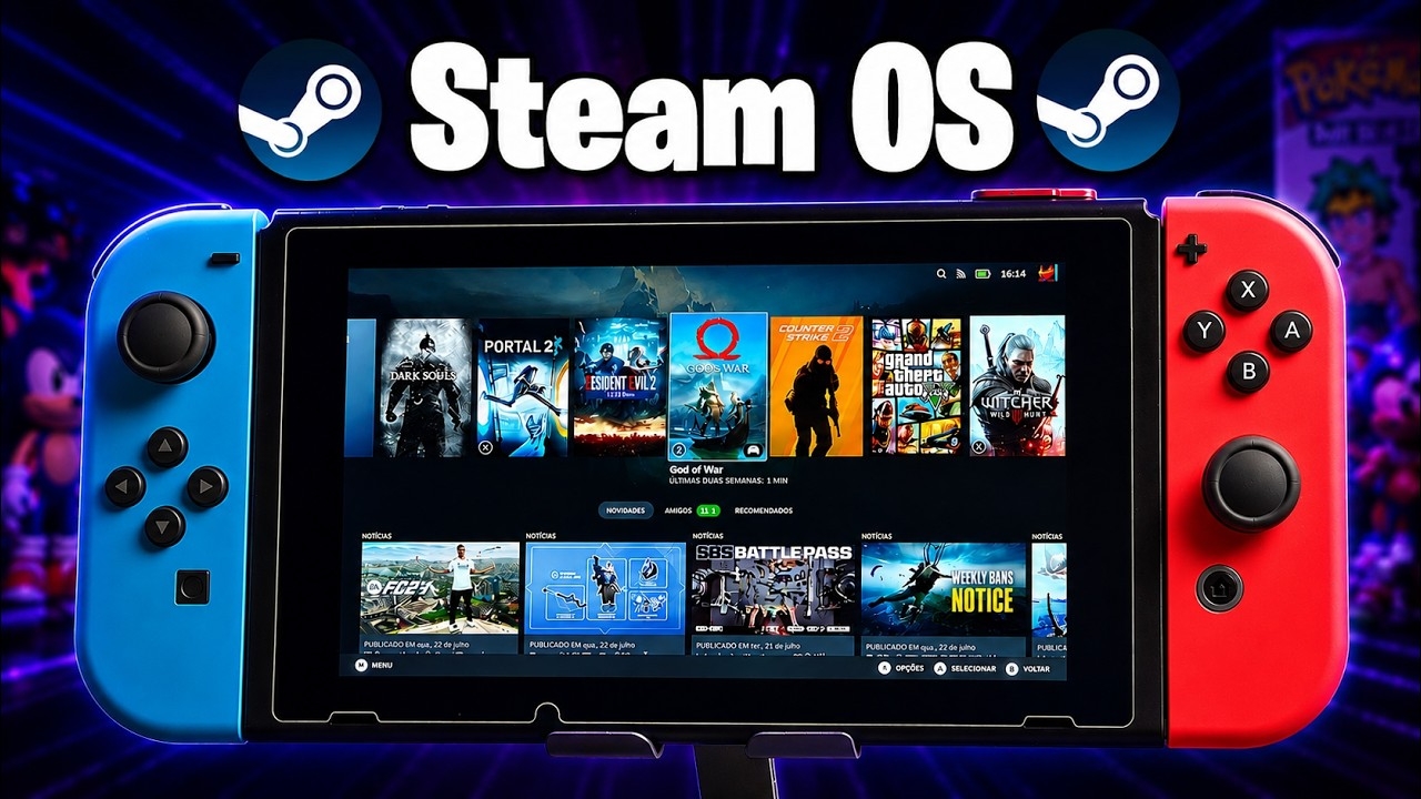 Nintendo Switch com SteamOS