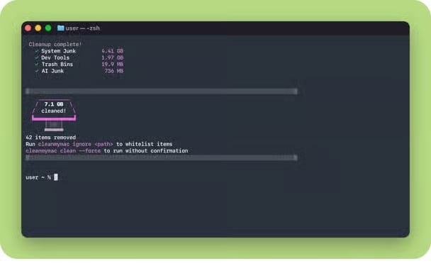 CleanMyMac CLI