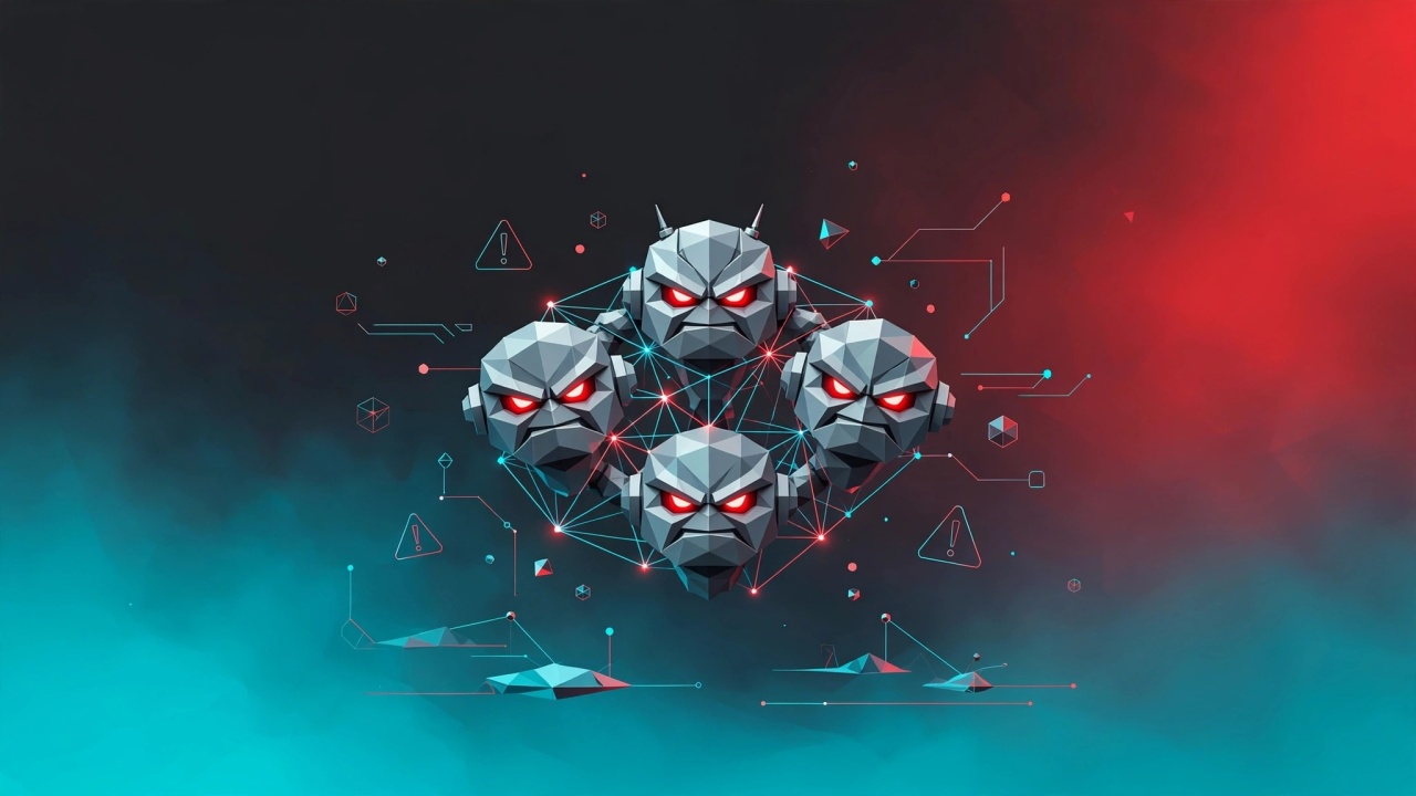 rede botnet de malware