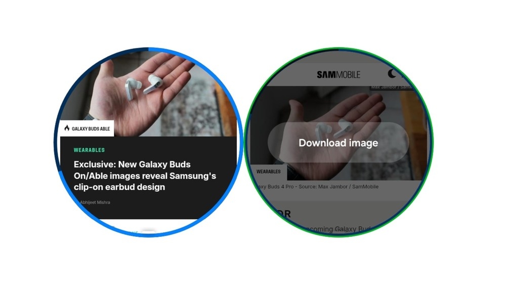 descarregar imagens do galaxy watch pelo navegador da Samsung