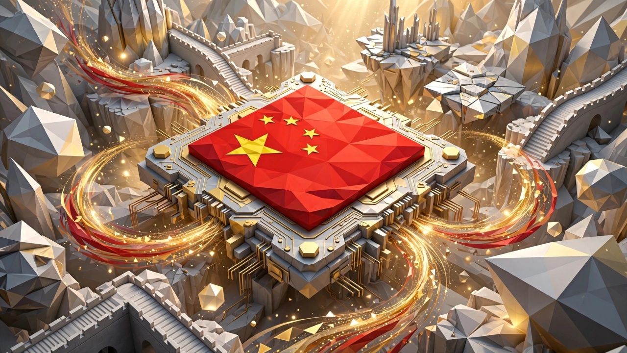 bandeira da china em sistema digital