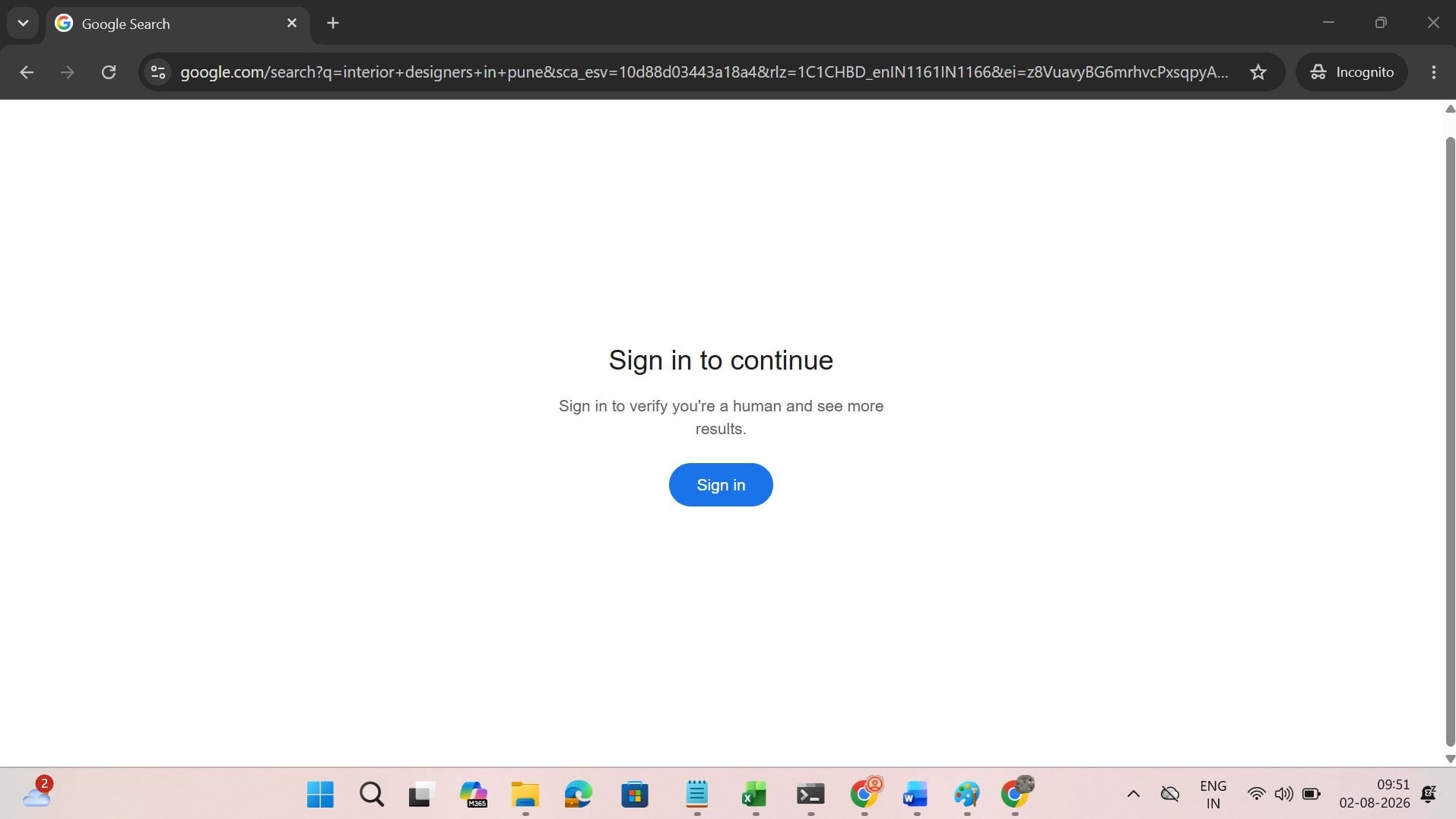 verificação humana na pesquisa da google