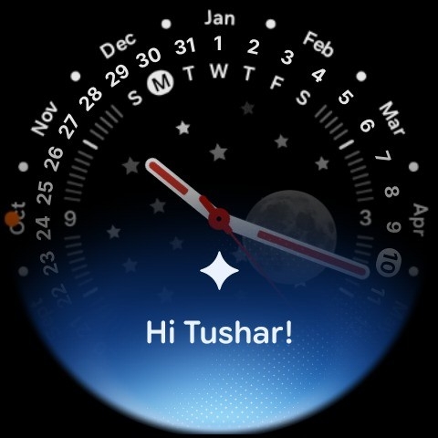 detalhes da nova interface do Gemini em smartwatches