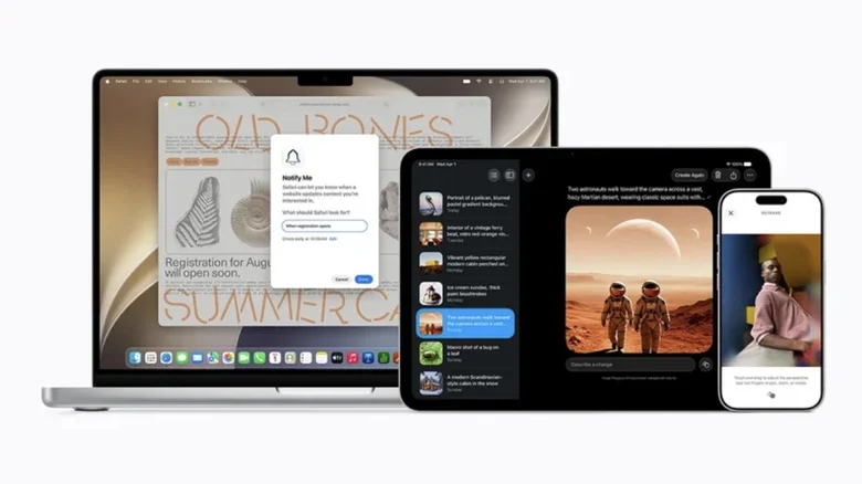 dispositivos da Apple com sistema operativo da empresa