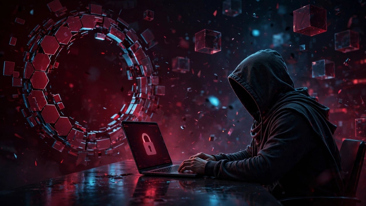 hacker em frente de computador