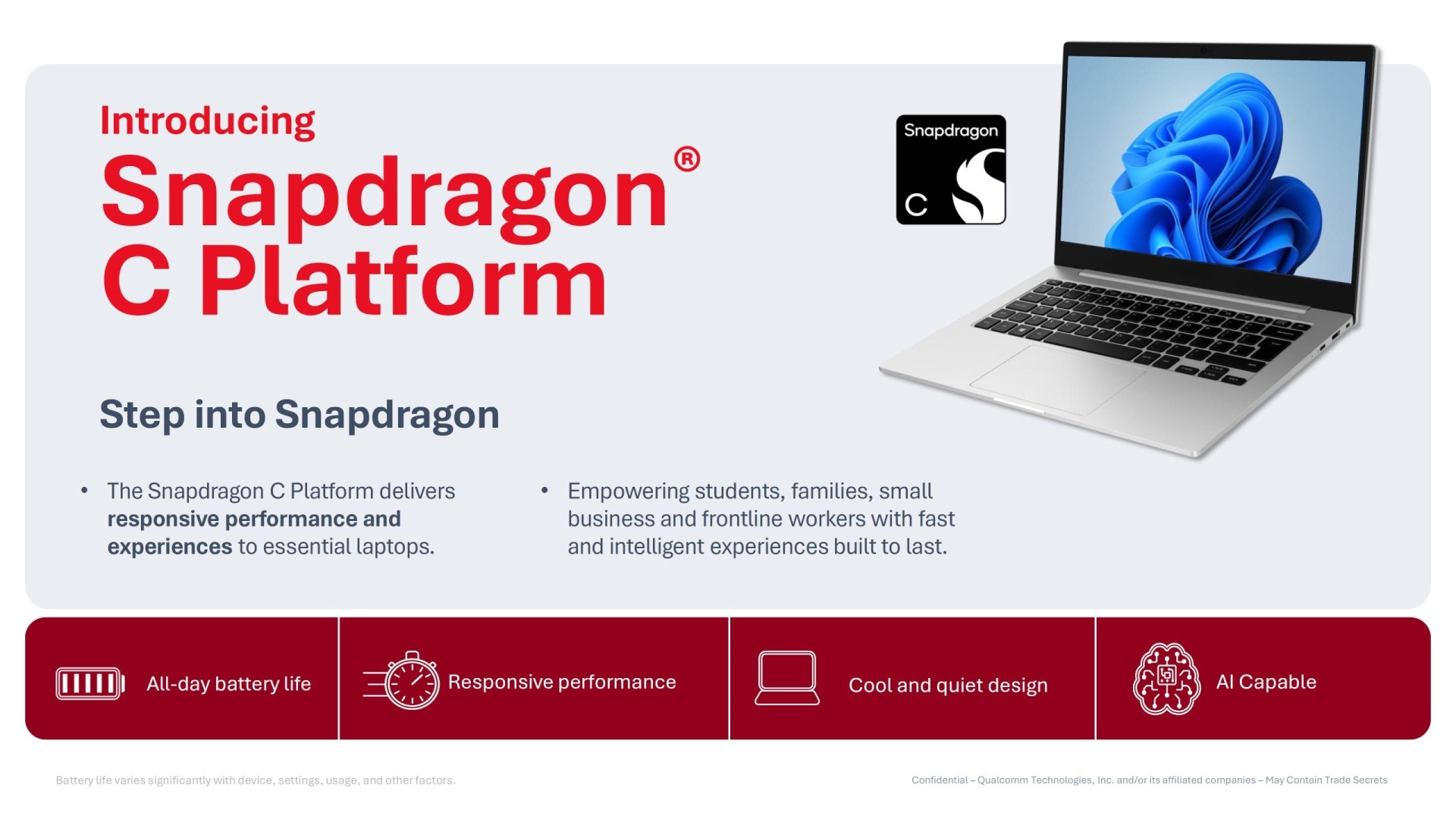 snapdragon C plataforma da Qualcomm