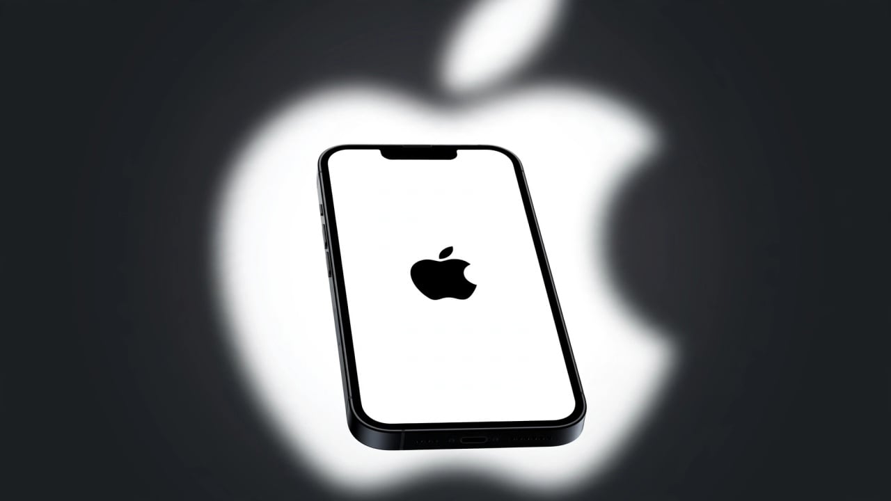 iPhone com logo da Apple