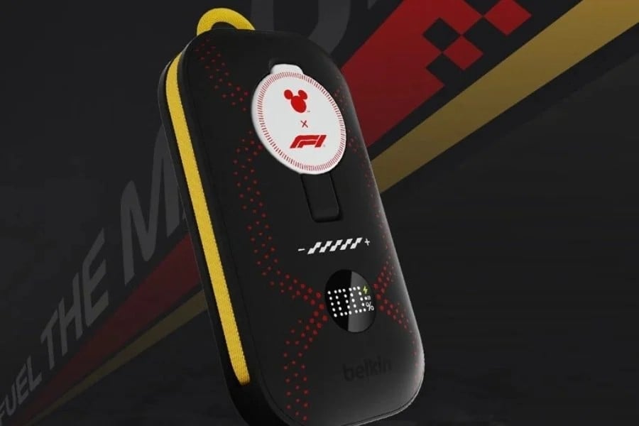 Powerbank da Blekin com parceria da Disney e F1