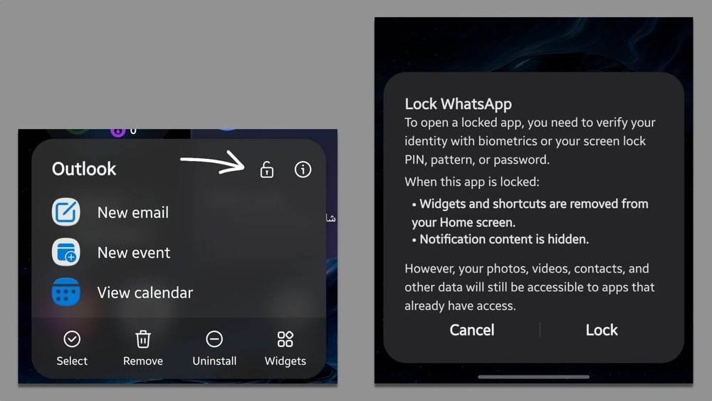 App Lock da One UI