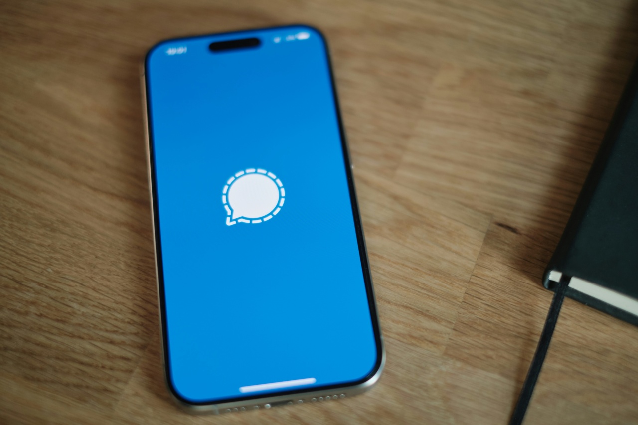 App da Signal em smartphone